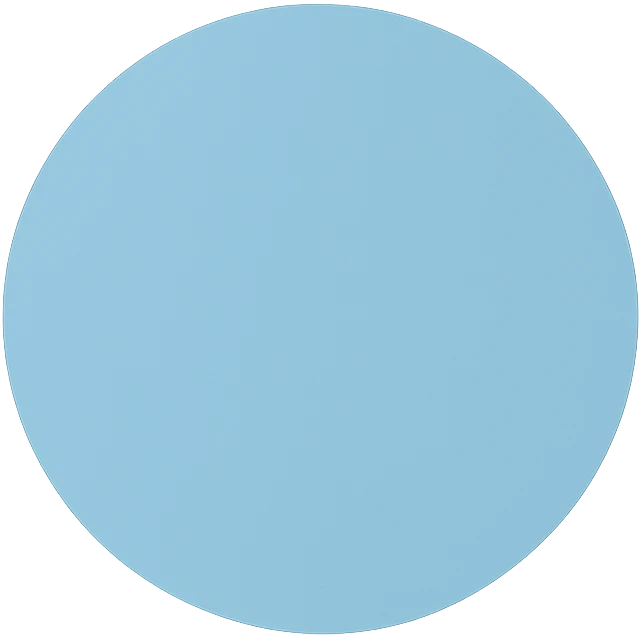 light blue circle, minimal, no outline emoji