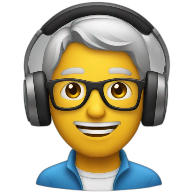 Person music producing emoji