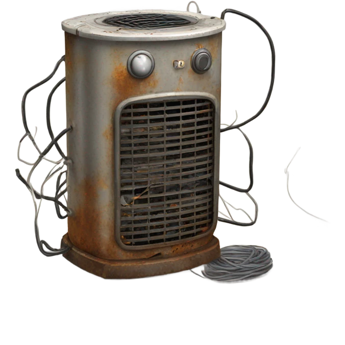 Broken heater emoji