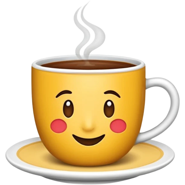 Klasik türk bardağıyla çay ve çay kaşığı emoji emoji