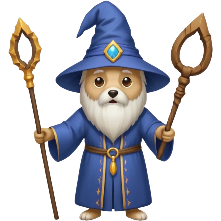 Dog wizard emoji