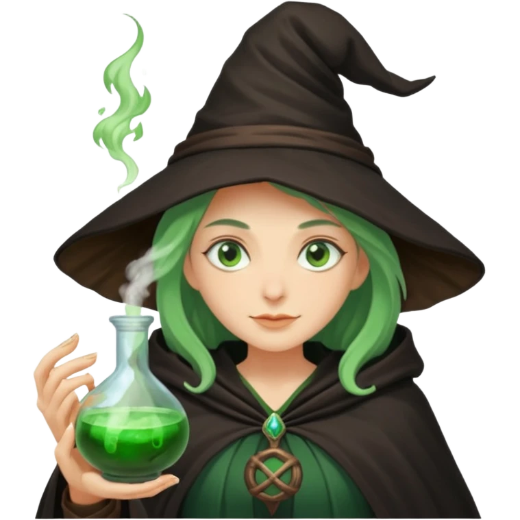 green witch cooking potion emoji