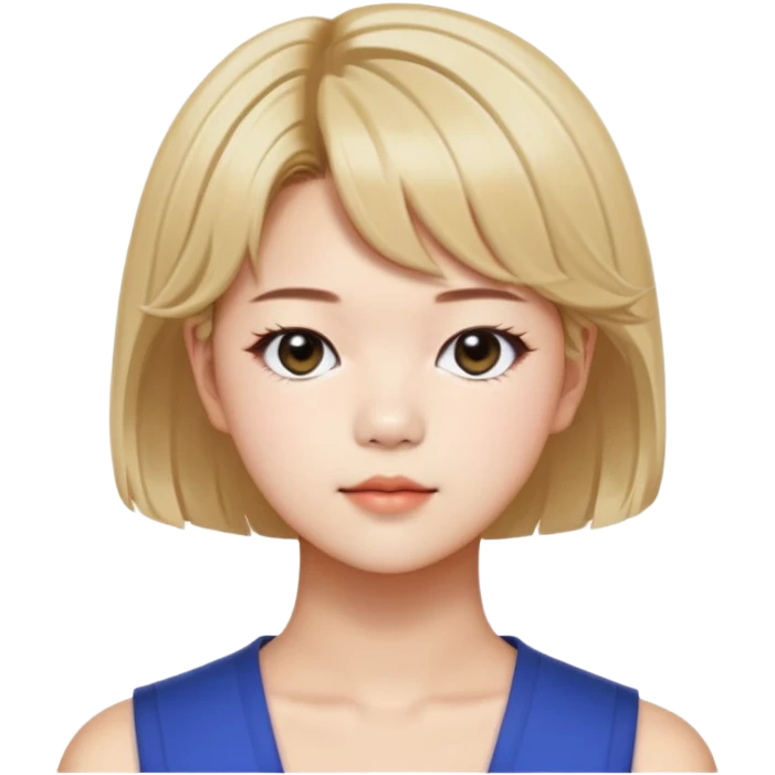 Jeongyeon from K-pop group Twice with short hair emoji