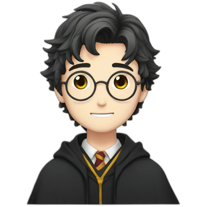 Harry potter in anime style emoji