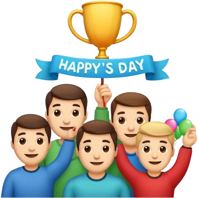 Happy dad’s day banner emoji