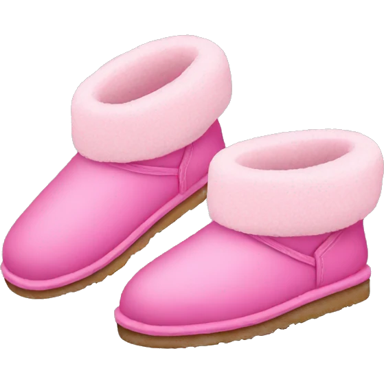 Pink ugg slippers  emoji