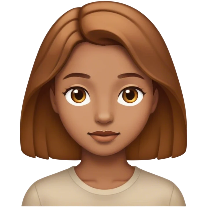 A person with beautiful light brown hair emoji