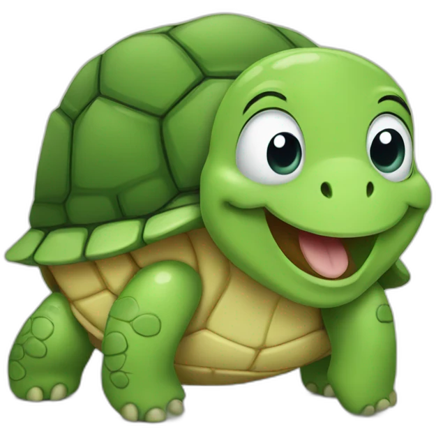 laughing turtle emoji