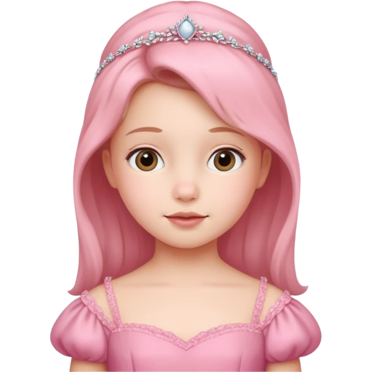 Gown in pink for kid emoji