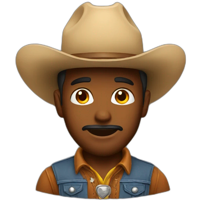 a cowboy emoji
