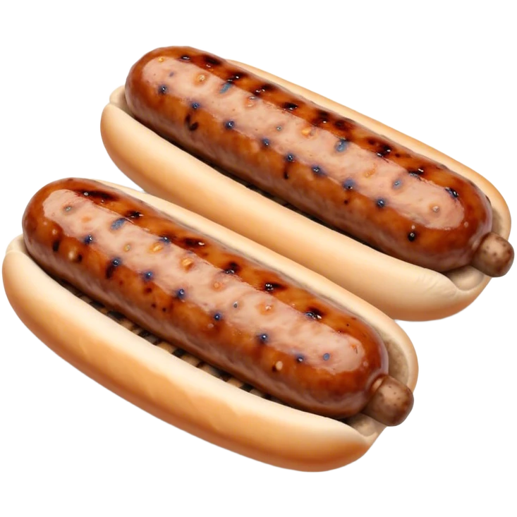 Cinematic Realistic Cevapi Dish Emoji, depicted as small, grilled minced meat sausages with a charred exterior rendered with lifelike textures and warm, savory lighting. emoji