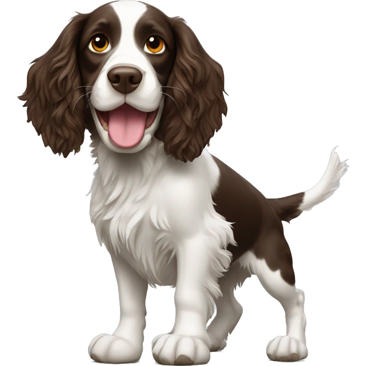 springer spaniel with ball  emoji