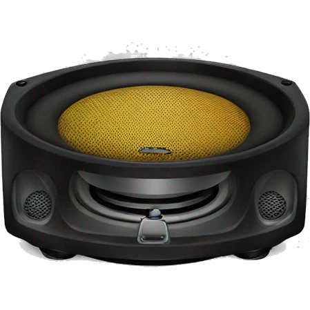 Bass Speaker vibrating emoji