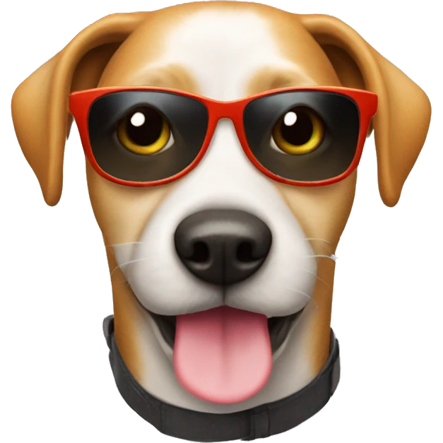 Hund mit sonnenbrille emoji