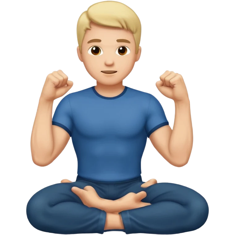 man kneeling fist raised  emoji