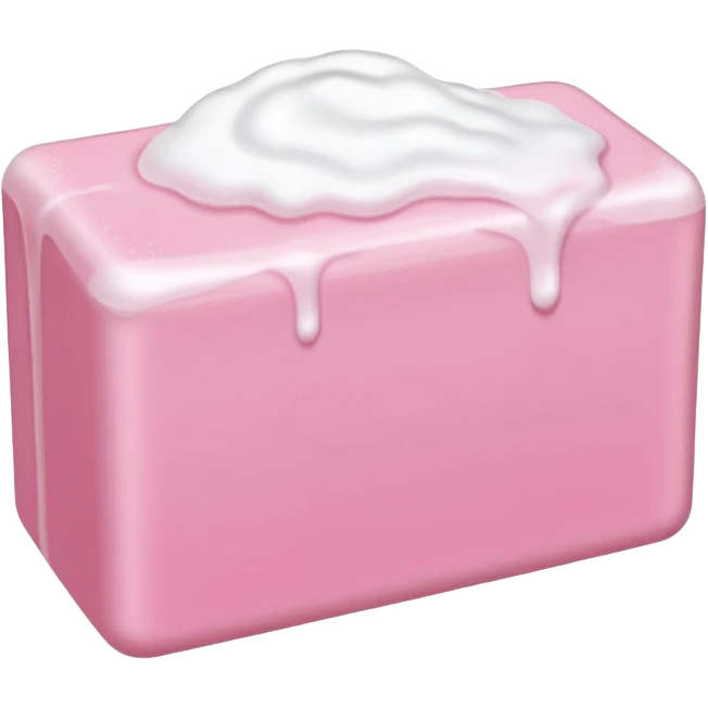 "fight club" pink soap 3/4 + foam emoji