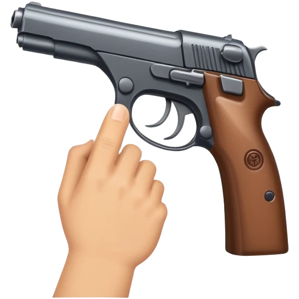 pistol hand emoji