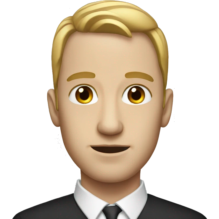 white man with full black eyes emoji