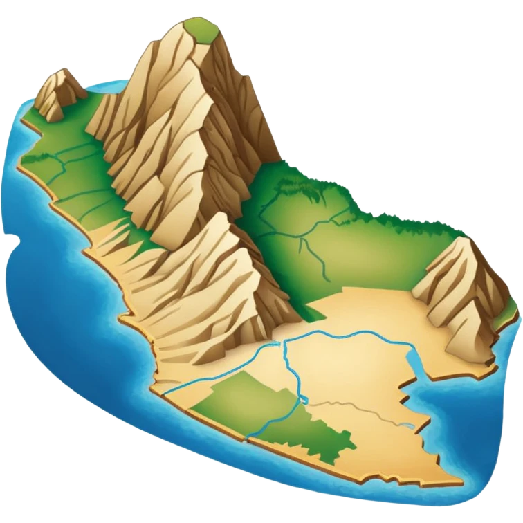 I want that you generate an correct Peru map emoji emoji