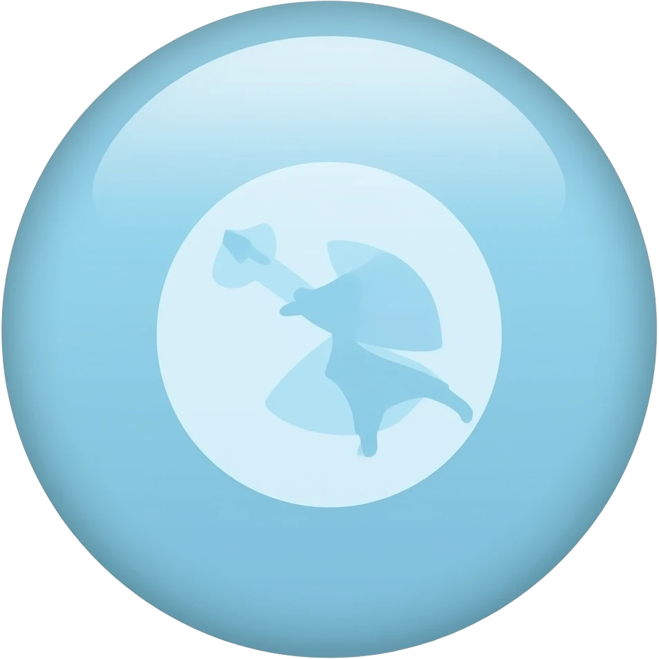 Light vintage bluish and white color merged gesrt emoji