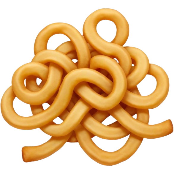a single curly fry emoji