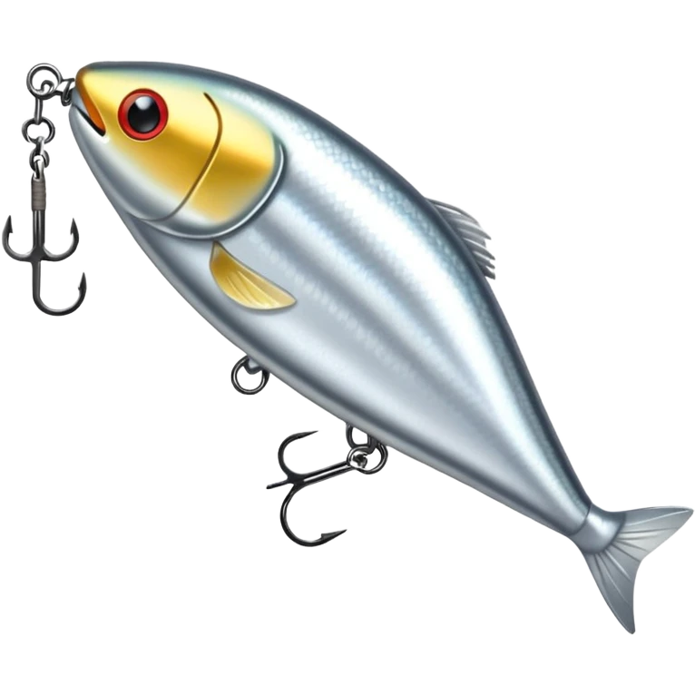silver fishing lure emoji