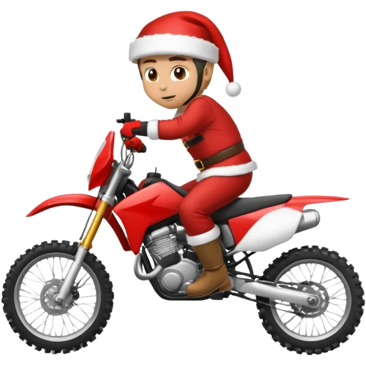 motocross christmasw emoji