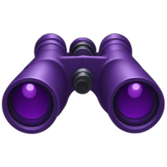 purple binoculars emoji