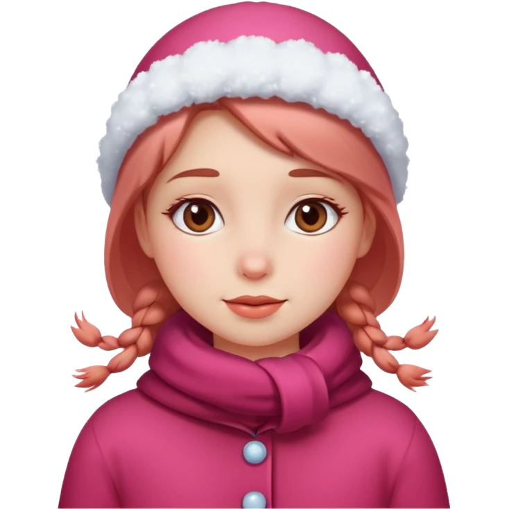 Lány hóba emoji