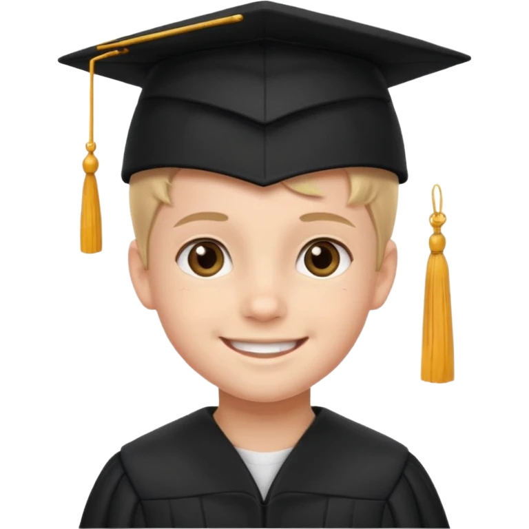 graduating cap kid emoji