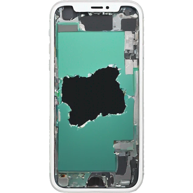 iPhone 16 pro broken lCD emoji