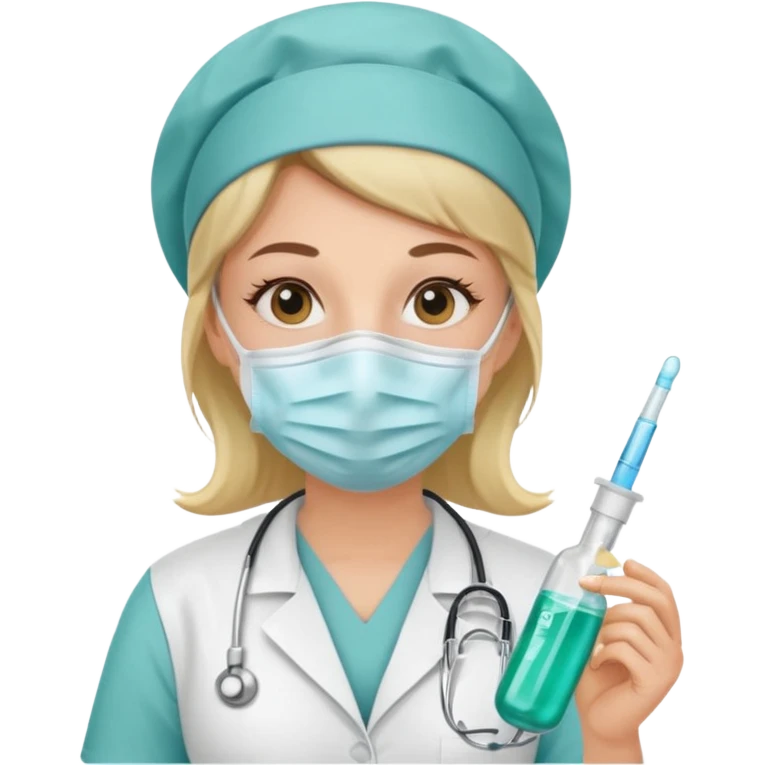 Nurse with serum emoji