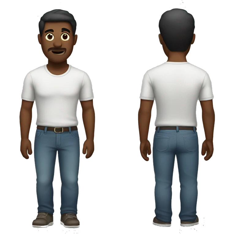 Man with bruised waist emoji