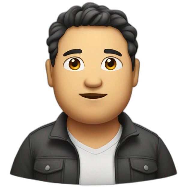 A full person who is fat emoji