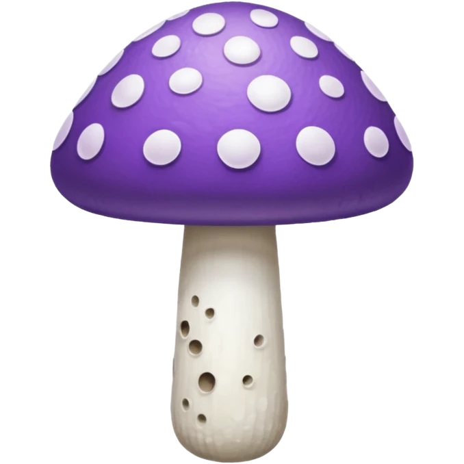 cogumelo roxo e branco emoji