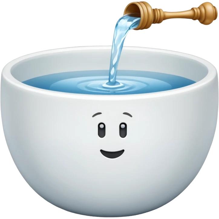 A simple water bowl emoji