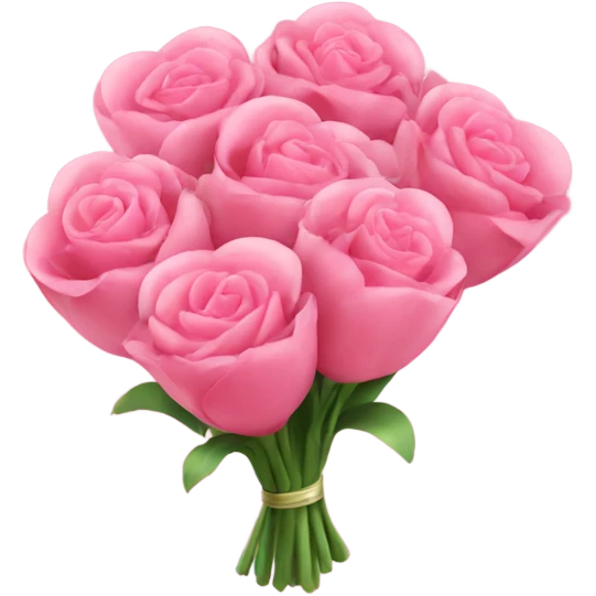 pink valentine bouquet emoji