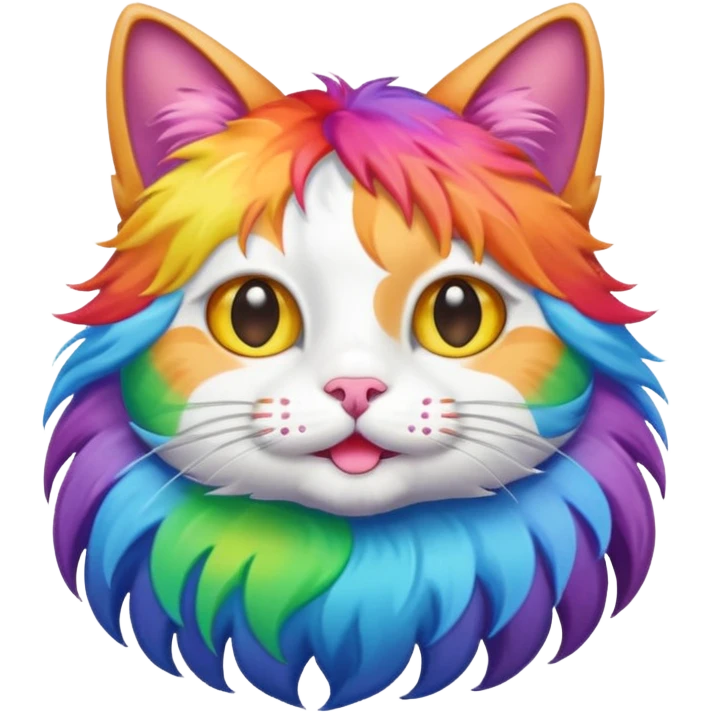 Pride kitty emoji