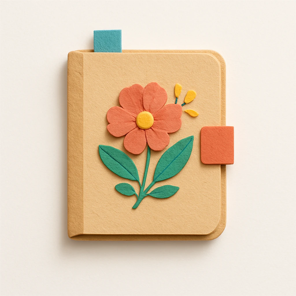 floral journal emoji