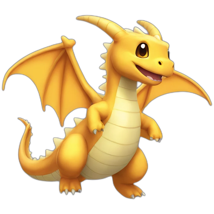 Dragonite flying emoji