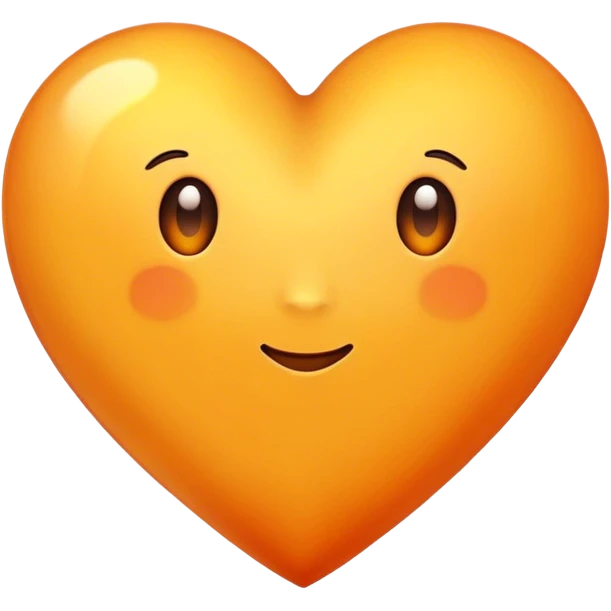Yellowish orange heart emoji