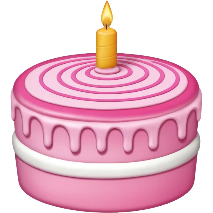 Pink cake emoji