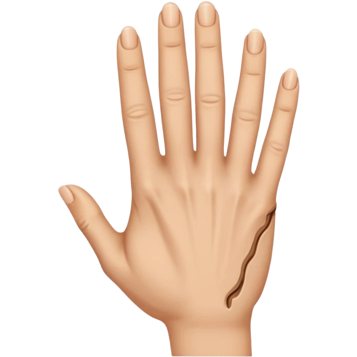 Hand but ring finger missing emoji