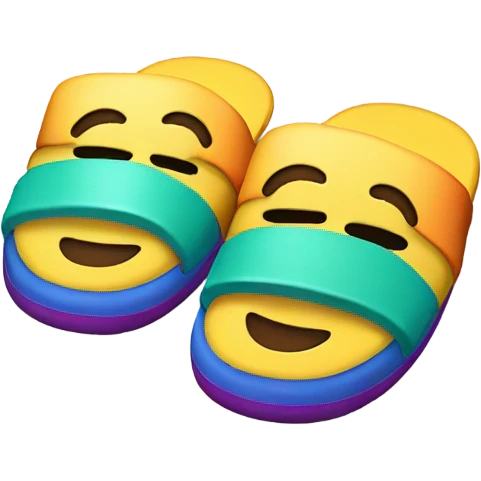 Smiley face with slippers  emoji