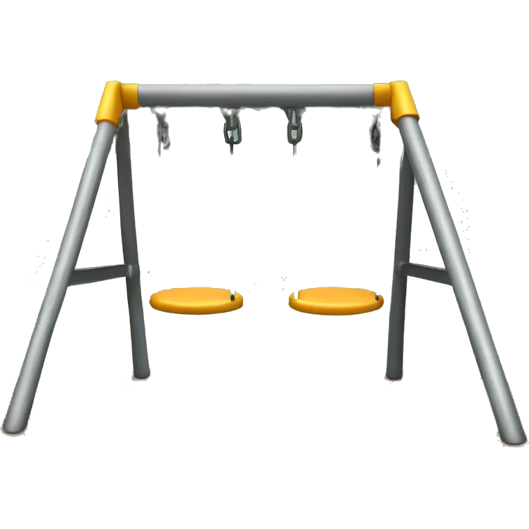 Metal swing set emoji