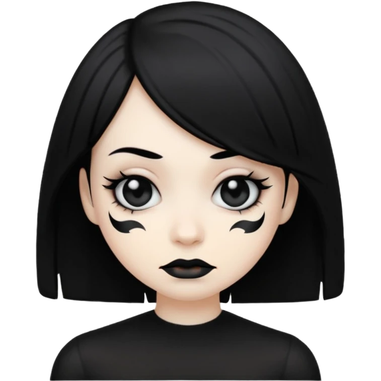 an emo emoji rolling its eyes emoji