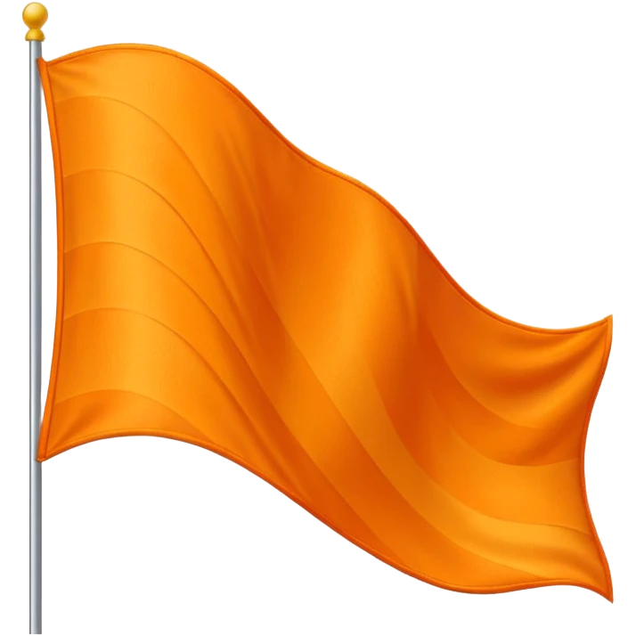 Orange wavy flag emoji