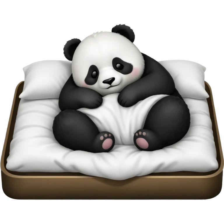 Panda tucked in bed  emoji