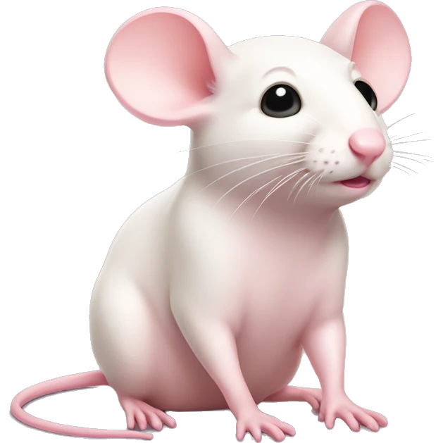 pale pink mouse emoji
