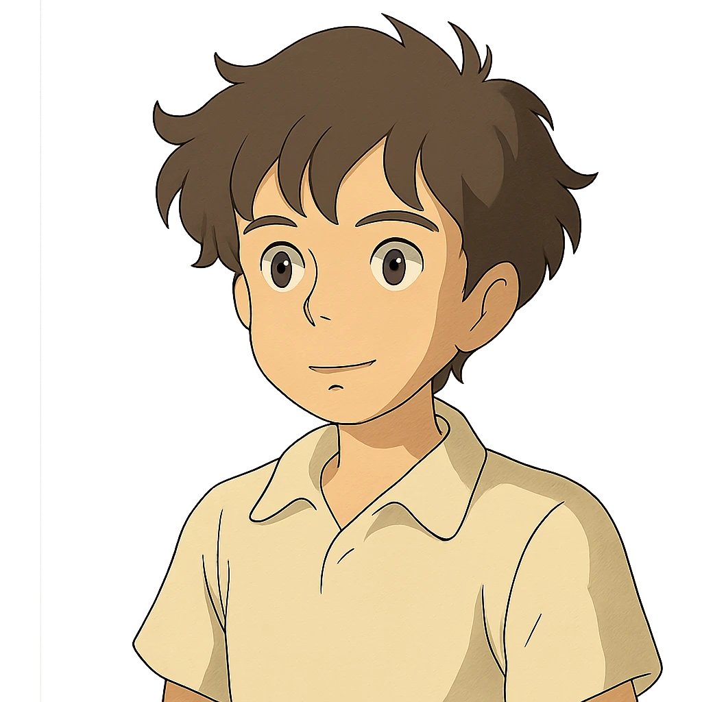 boy with slightly wavy hair emoji